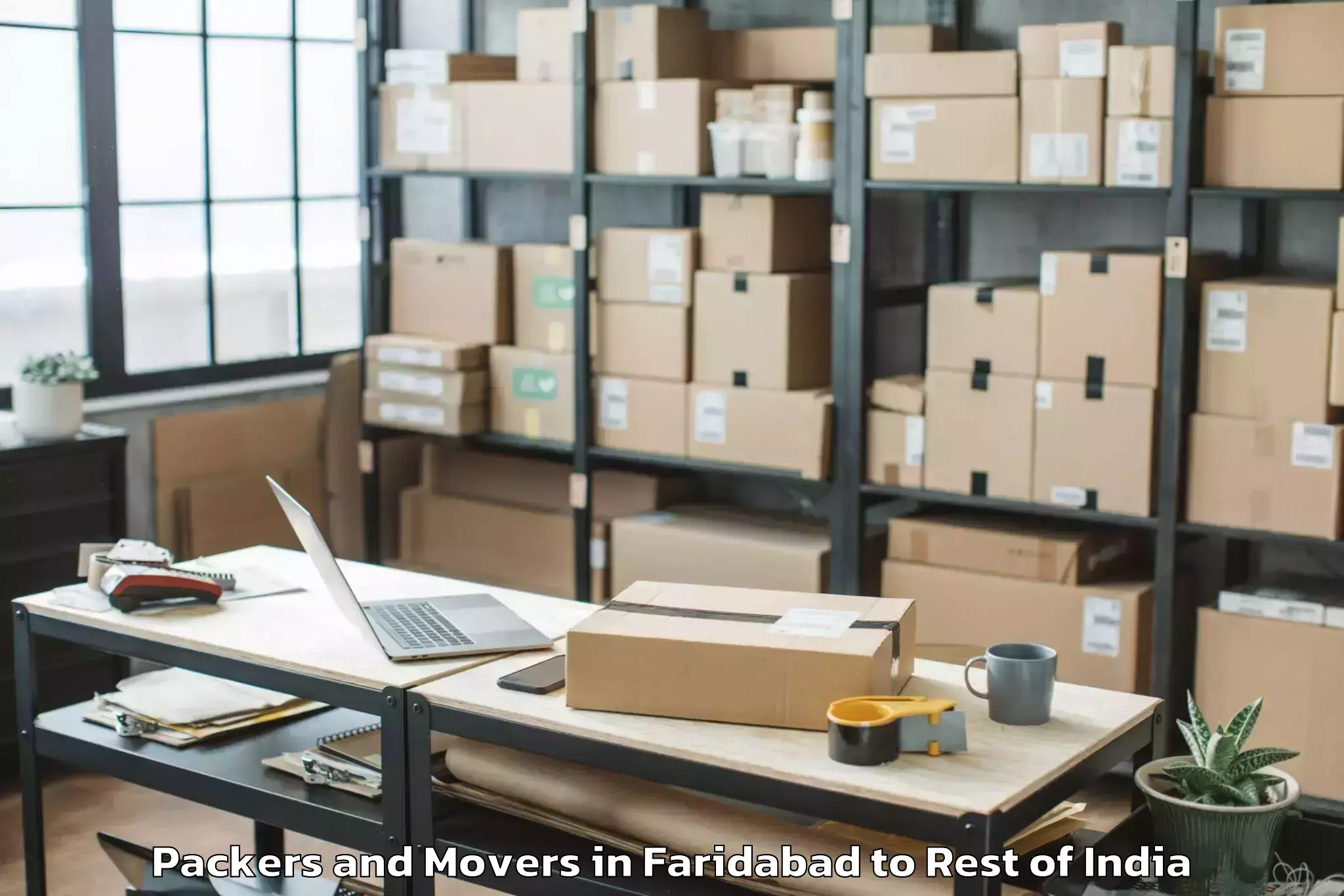 Get Faridabad to Pampore Packers And Movers